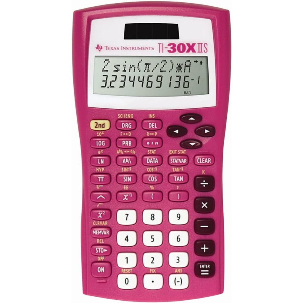 Texas Instruments® TI-30X IIS Solar Scientific Calculator Pink